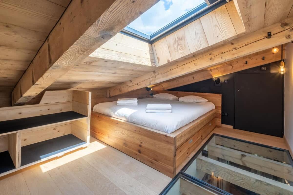 Chalet Racar Pour 4 Personnes, Centre Ville Et Vue Sur La Montagne Chamonix Exterior photo